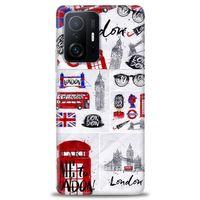 Xiaomi Mi 11T Pro Kılıf HD Baskılı Kılıf - London Set + Tam Ekran Koruyucu