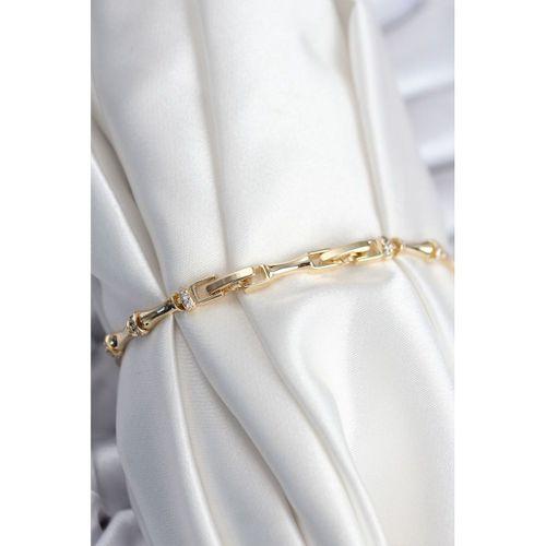 Pirinç VIP Seri Gold Renk Kemik Model Kadın Bileklik