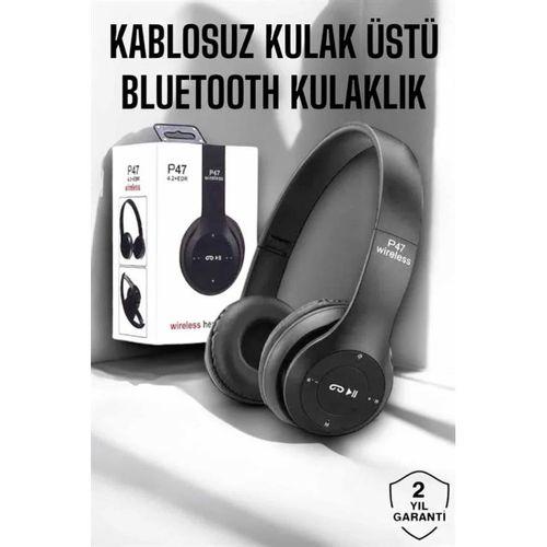 Kulak Üstü Tf Kart Ve Aux Destekli Ergonomik Bluetooth Kulaklık
