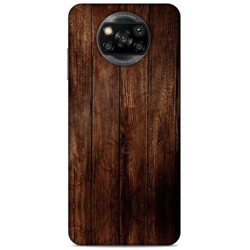 Lopard Xiaomi Redmi Poco X3 Uyumlu Kılıf Wood'X (5) Koruma Kabı Baskılı