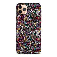 Graffitix (4) Desenli Silikon Kapak Apple Iphone 11 Pro Kılıf