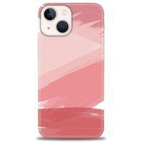 iPhone 14 Kılıf HD Baskılı Kılıf - Pembe Palet + Tam Ekran Koruyucu