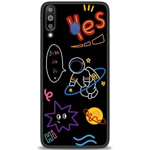 Samsung Galaxy M30 Kılıf HD Baskılı Kılıf - Yes + Tam Ekran Koruyucu