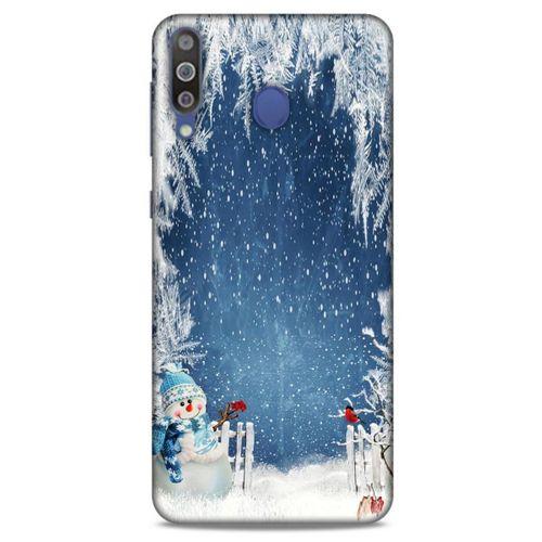 Samsung Galaxy M30 Kılıf Snowix (6) Silikon Kılıf Açık Mavi