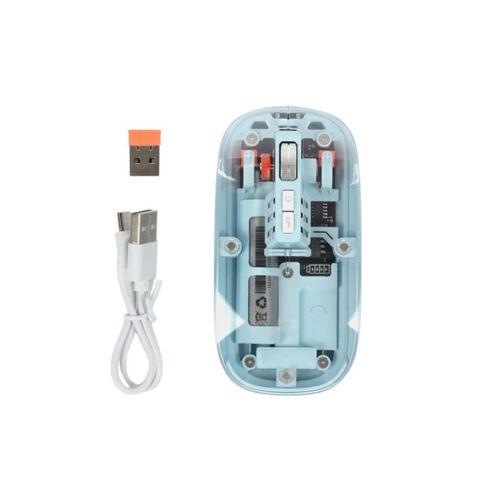 800 1600 Dpı Ayarlanabilir Mavi Kablosuz Mouse Pilli