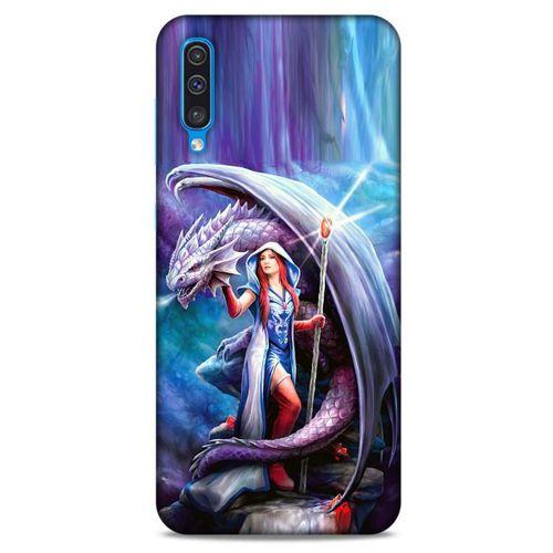 Samsung Galaxy A30s Kılıf Dragons (31) TPU Kılıf Ejderha ve Sahibe