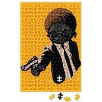 Silahlı Pug Köpek Puzzle 240 Parça Yapboz