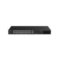 RUIJIE REYEE RG-ES228GS-LP 24 PORT GIGABIT+2XGB RJ45/SFP UPLINK CLOUD YÖNETİLEBİLİR 250W POE RACKMOUNT SWITCH