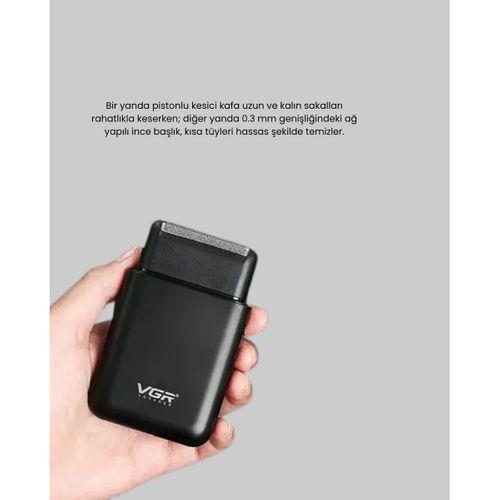 Taşınabilir Elektrikli Tıraş Makinesi Usb Şarjlı 5w Motor Ve 0.3 Mm Hassas Kesim