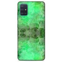 Mermer Desenli (22) Tema Tam Koruma Kılıfı Açık Yeşil Samsung Galaxy A51 Kılıf