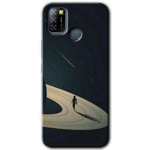 İnfinix Smart 5 Kılıf HD Desen Baskılı Arka Kapak - Space Planet