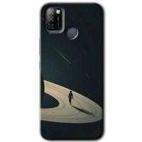 İnfinix Smart 5 Kılıf HD Desen Baskılı Arka Kapak - Space Planet