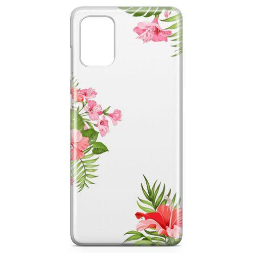 Samsung Galaxy A71 Kılıf Apocynaceae Arka Kapak Koruma Desenli Full Koruyucu