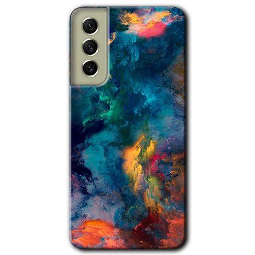 MRCİLETİSİM Samsung Galaxy S21 FE Kılıf HD Desen Baskılı Arka Kapak + Temperli Cam - Valhalla