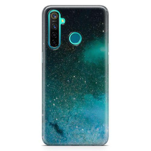 Oppo Realme 5 Pro Kılıf Yeşil Geceler Arka Kapak Koruma Desenli Full Koruyucu