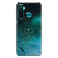 Oppo Realme 5 Pro Kılıf Yeşil Geceler Arka Kapak Koruma Desenli Full Koruyucu