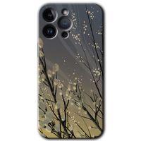 iPhone 14 Pro Max HD Baskılı Kılıf + 9D Tam Ekran Koruyucu - Branches Flowers