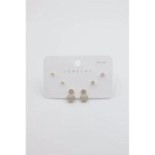 Çoklu Set Küpe - Altın