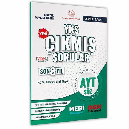 2026 YKS-AYT MEBİ DİN KÜLTÜRÜ ve AHLAK BİLGİSİ ÖSYM Çıkmış Soru Bankası SÖZEL Son 8 Yıl BASKI ÜCRETİ