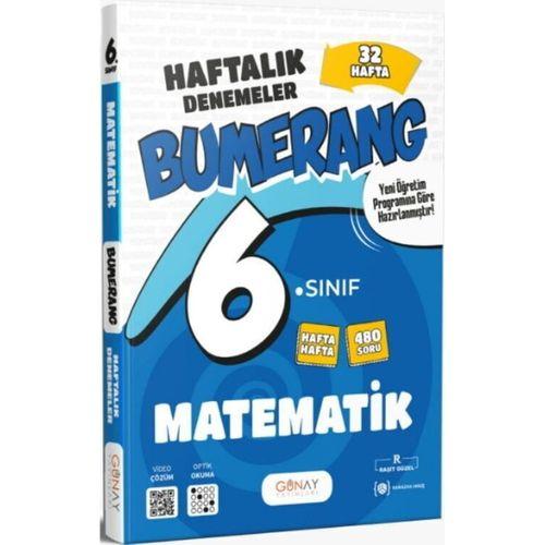 6. Sınıf Matematik Bumerang 32 Haftalık Denemeleri Günay Yayınları