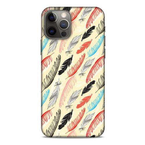 Apple iPhone 12 Pro Kılıf Desenli Özel Seri Tüyler (48) Bumper Kılıf
