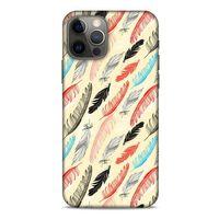 Apple iPhone 12 Pro Kılıf Desenli Özel Seri Tüyler (48) Bumper Kılıf
