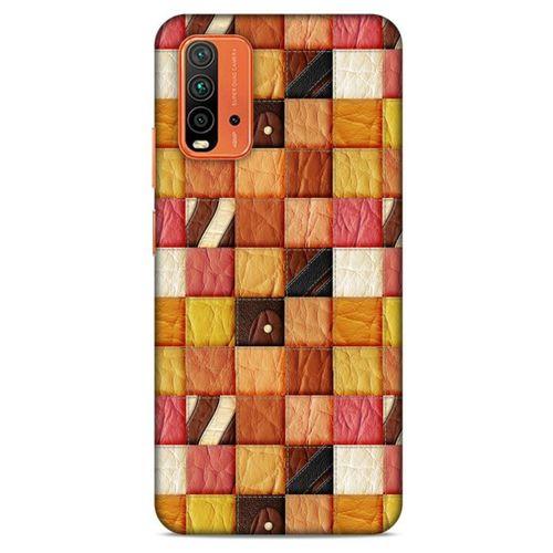 Lopard Xiaomi Redmi 9T Uyumlu Kılıf Patchwork (2) Kabı