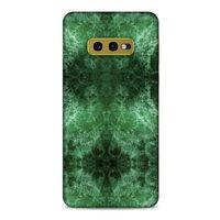 Mermer Desenli (12) Tema Koruyucu Silikon Yeşil Samsung Galaxy S10e Kılıf