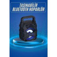 Işıklı Bluetooth Hoparlör Ses Bombası Taşınabilir Yüksek Ses Kaliteli Radyo Özelliği