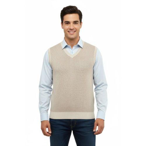 Erkek V Yaka Süveter Çelik Örgü Regular Kalıp 5206H BGL-ST04841