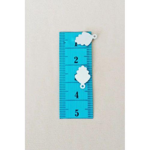 Oya Abiye Bileklik Kolye Pleksi Metalik Plastik Pul Gümüş Renk 8 gram 60 adet - BNC504