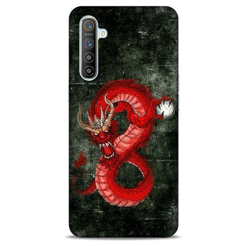 Oppo Realme XT Kılıf Dragons (23) Ultra Koruma Kılıfı Tatoo Kırmızı Ejderha