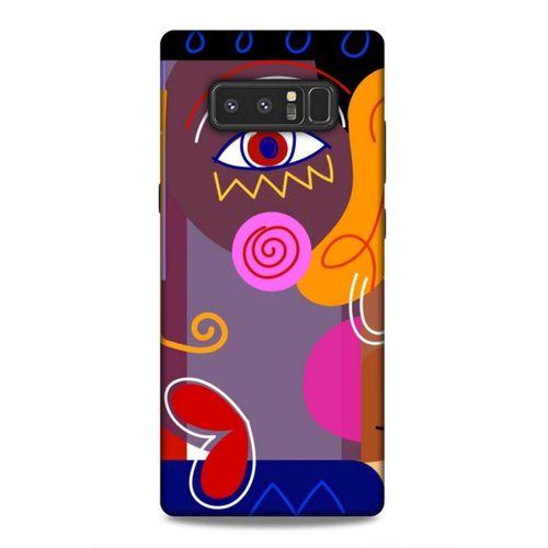 Samsung Galaxy Note 8 Uyumlu Kılıf Face'X 49 Ultra Silikon Kılıf Çizim