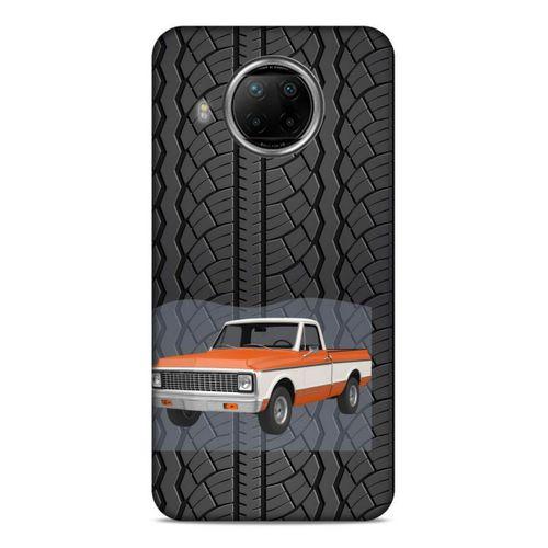 Lopard Xiaomi Redmi Note 9 Pro 5G Uyumlu Kılıf PickUpX (11) Tam Koruma Turuncu Beyaz