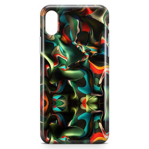 Apple iPhone XS Kılıf Renklerin Savaşı Arka Kapak Koruma Desenli Full Koruyucu
