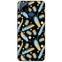 Oppo Realme C15 Kılıf Desenli Özel Seri Tüyler (26) Tpu Silikon Kılıf