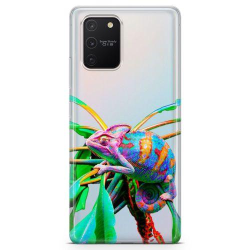 Samsung Galaxy A91 Kılıf İguana Arka Kapak Koruma Desenli Full Koruyucu