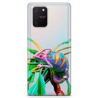 Samsung Galaxy A91 Kılıf İguana Arka Kapak Koruma Desenli Full Koruyucu