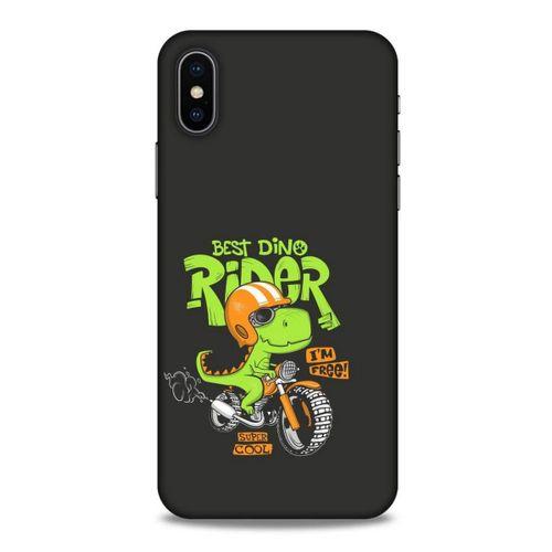 Animax Bisikletli Dinozor Apple Iphone X Kılıf Desenli Silikon