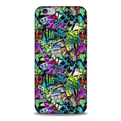 Graffitix (1) Desenli Silikon Kapak Apple Iphone 6S Kılıf