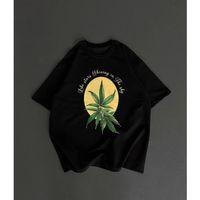 Ön Ve Arka Baskılı Oversize Bisiklet Yaka T-shirt- Siyah