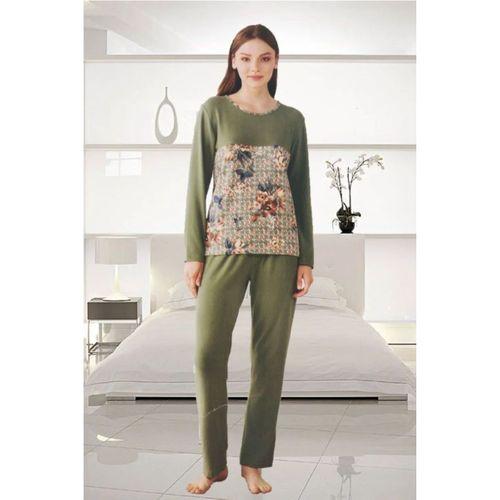 Kadın Uzun Kol Soft Pamuklu Kışlık Pijama Takımı