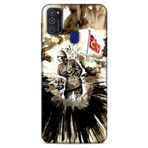 Samsung Galaxy M21 Kılıf Atatürk (46) Core Armor Kılıf Karışık
