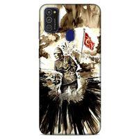 Samsung Galaxy M21 Kılıf Atatürk (46) Core Armor Kılıf Karışık