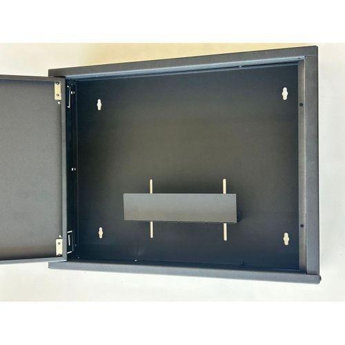 Nif Bilişim İki Yönlü Kilitli Metal Pano Hareketli Raf Kayıt Cihazı Panosu DVR BOX 45cmx35cmx10cm Si