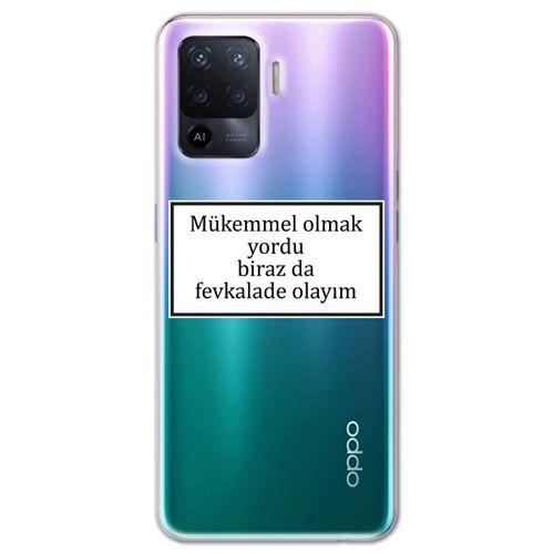 Oppo Reno 5 Lite Kılıf HD Yazı Baskılı Silikon Arka Kapak - Yazı 12
