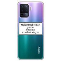 Oppo Reno 5 Lite Kılıf HD Yazı Baskılı Silikon Arka Kapak - Yazı 12