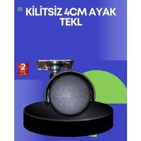 Sehpa Ve Ekipmanlar İçin 4 Cm Kilitsiz Ayak Tekli