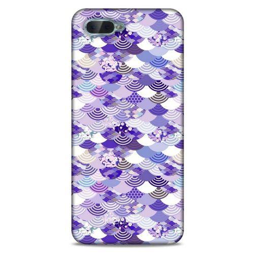 Oppo Rx17 Neo Kılıf Pastel Renkler (15) Antişok Kılıf Mor Beyaz