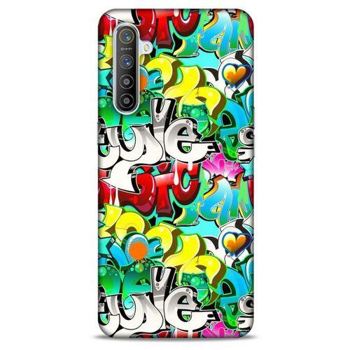 Graffitix (13) Desenli Silikon Kapak Oppo Realme XT Kılıf